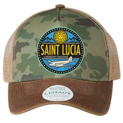 Saint Lucia Caribbean Paradise Legacy Tie Dye Trucker Hat