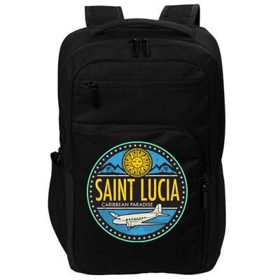 Saint Lucia Caribbean Paradise Impact Tech Backpack