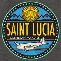 Saint Lucia Caribbean Paradise Vector Backpack