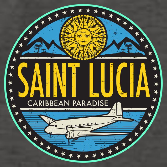 Saint Lucia Caribbean Paradise Vector Backpack