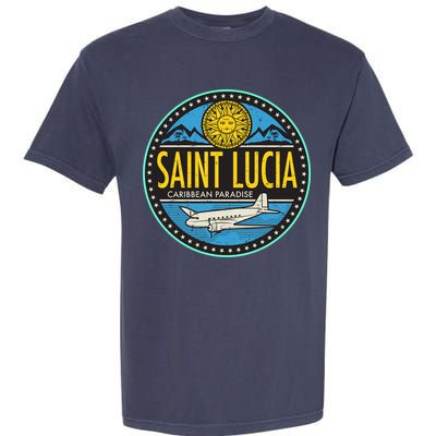 Saint Lucia Caribbean Paradise Garment-Dyed Heavyweight T-Shirt