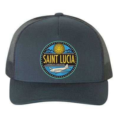 Saint Lucia Caribbean Paradise Yupoong Adult 5-Panel Trucker Hat