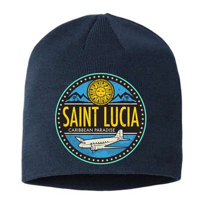 Saint Lucia Caribbean Paradise Sustainable Beanie