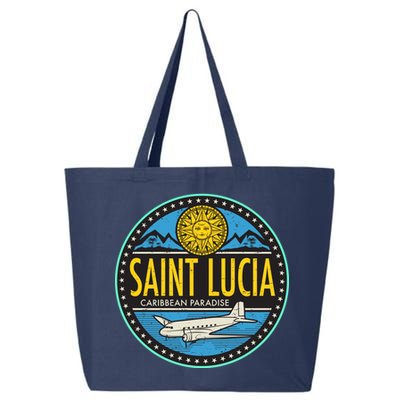 Saint Lucia Caribbean Paradise 25L Jumbo Tote