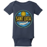 Saint Lucia Caribbean Paradise Baby Bodysuit