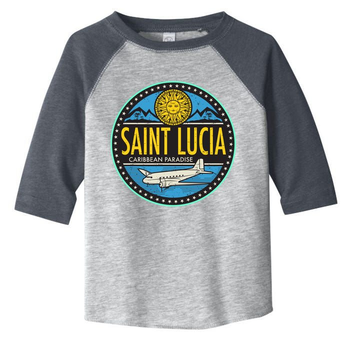 Saint Lucia Caribbean Paradise Toddler Fine Jersey T-Shirt