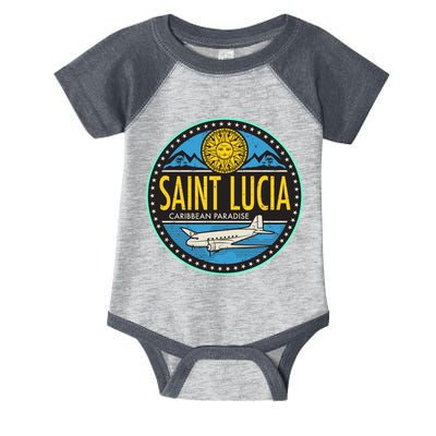 Saint Lucia Caribbean Paradise Infant Baby Jersey Bodysuit