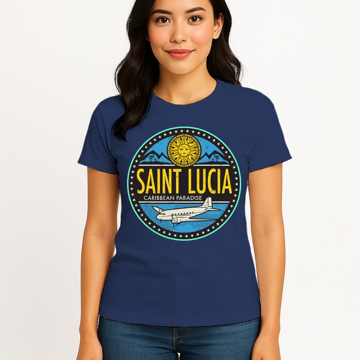 Saint Lucia Caribbean Paradise Womens T-Shirt