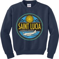 Saint Lucia Caribbean Paradise Kids Sweatshirt