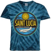 Saint Lucia Caribbean Paradise Kids Tie-Dye T-Shirt