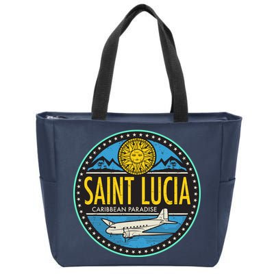 Saint Lucia Caribbean Paradise Zip Tote Bag