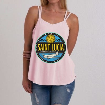 Saint Lucia Caribbean Paradise Women's Strappy Tank