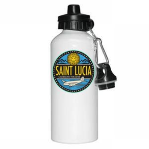 Saint Lucia Caribbean Paradise Aluminum Water Bottle 