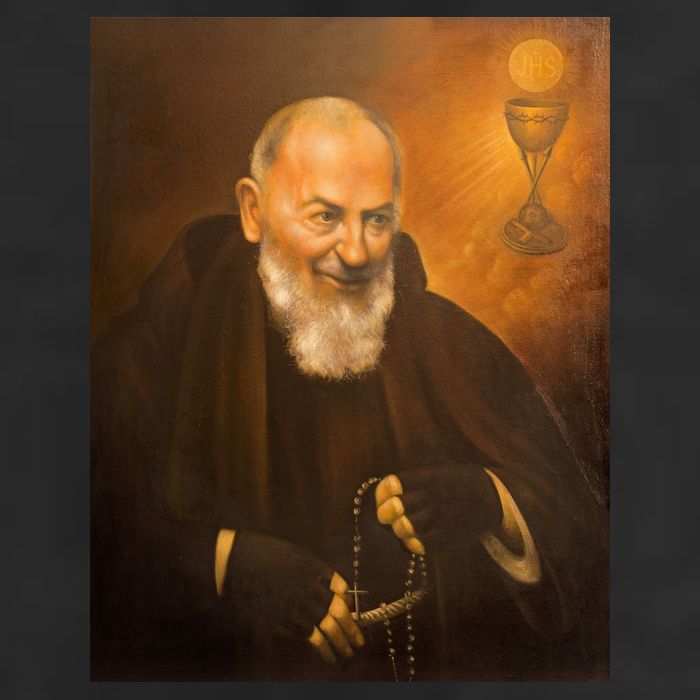 Saint Padre Pio 7 Panel Mesh Trucker Snapback Hat