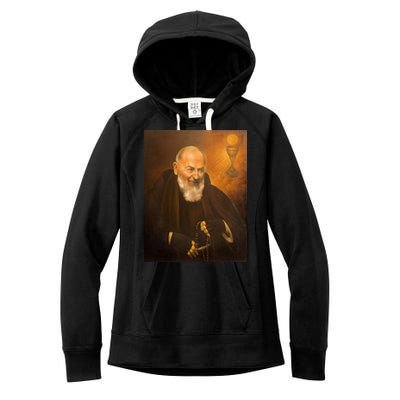 Saint Padre Pio Women's Fleece Hoodie