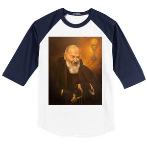 Saint Padre Pio Baseball Sleeve Shirt