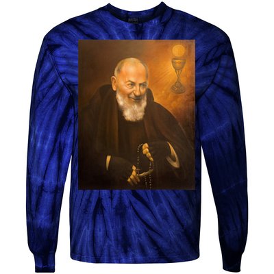 Saint Padre Pio Tie-Dye Long Sleeve Shirt