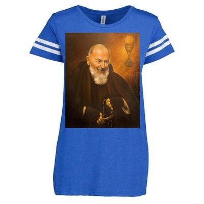 Saint Padre Pio Enza Ladies Jersey Football T-Shirt