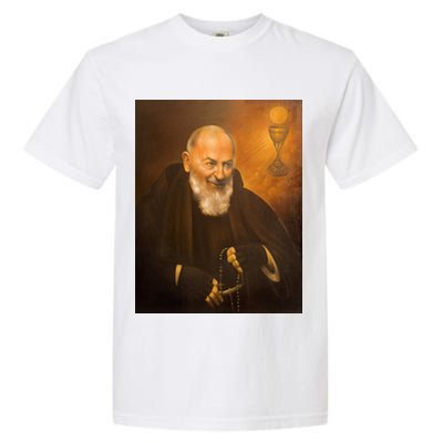 Saint Padre Pio Garment-Dyed Heavyweight T-Shirt