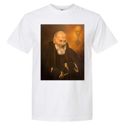 Saint Padre Pio Garment-Dyed Heavyweight T-Shirt