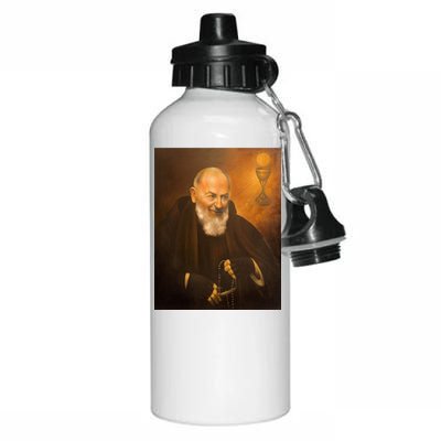 Saint Padre Pio Aluminum Water Bottle