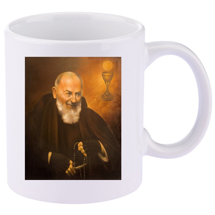 Saint Padre Pio 11oz C Handle Ceramic Mug