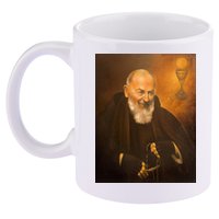 Saint Padre Pio 11oz C Handle Ceramic Mug