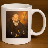 Saint Padre Pio 11oz C Handle Ceramic Mug