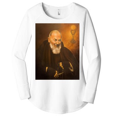 Saint Padre Pio Women's Perfect Tri Tunic Long Sleeve Shirt