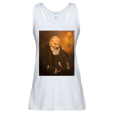 Saint Padre Pio Ladies Essential Flowy Tank