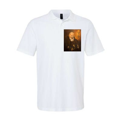 Saint Padre Pio Softstyle Adult Sport Polo