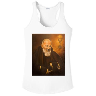 Saint Padre Pio Ladies PosiCharge Competitor Racerback Tank