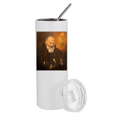 Saint Padre Pio Stainless Steel Tumbler