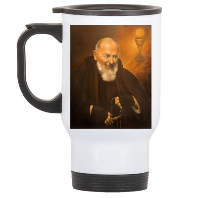 Saint Padre Pio Stainless Steel Travel Mug