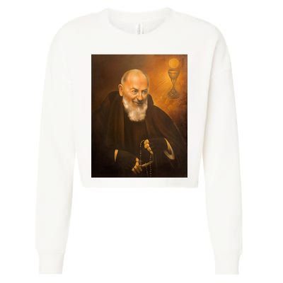 Saint Padre Pio Cropped Pullover Crew