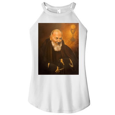 Saint Padre Pio Women's Perfect Tri Rocker Tank