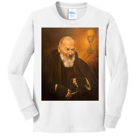 Saint Padre Pio Kids Long Sleeve Shirt