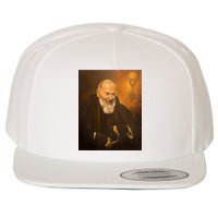 Saint Padre Pio Wool Snapback Cap