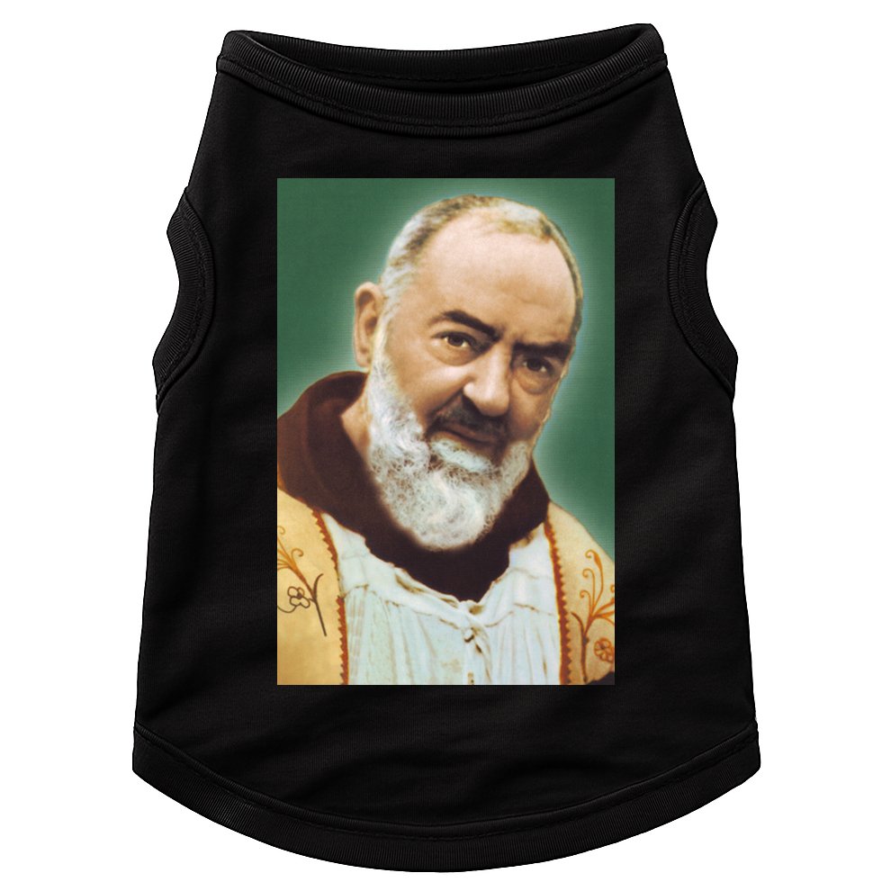 Saint Padre Pio Art Doggie Tank