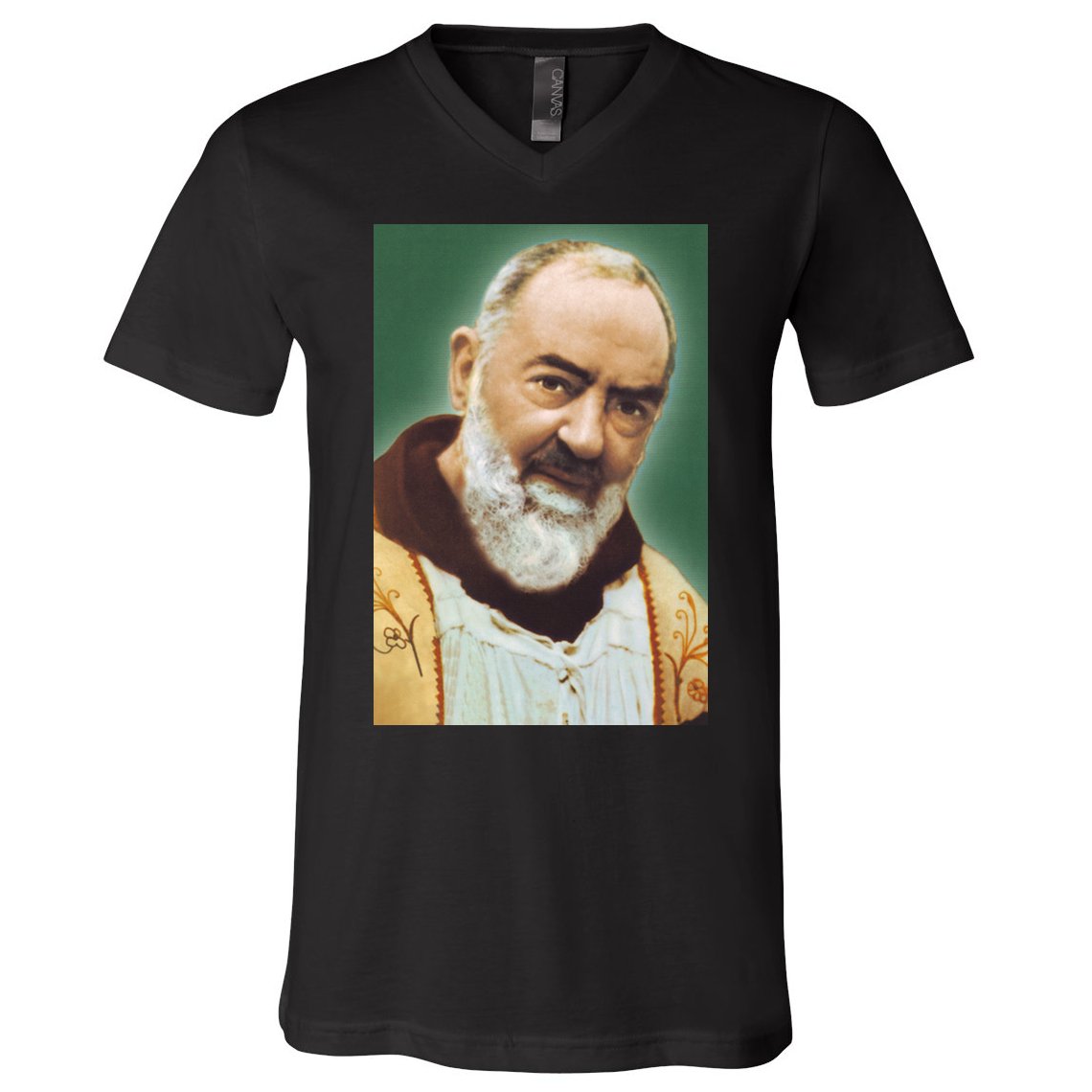 Saint Padre Pio Art V-Neck T-Shirt
