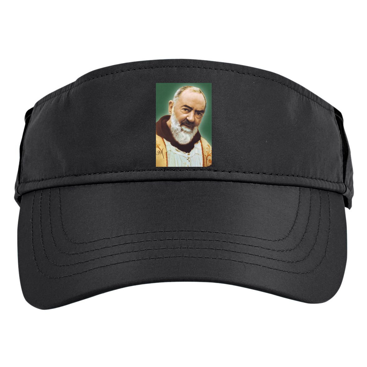 Saint Padre Pio Art Adult Drive Performance Visor