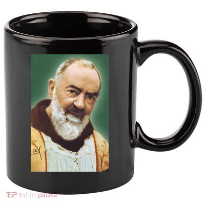 Saint Padre Pio Art 11oz C Handle Ceramic Mug