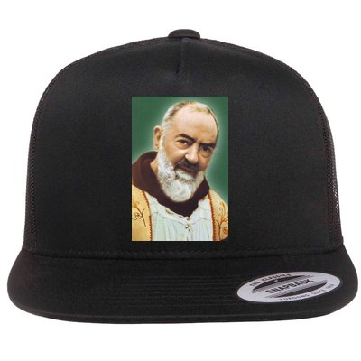 Saint Padre Pio Art Flatbill Hat