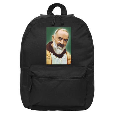 Saint Padre Pio Art 16 in Basic Backpack