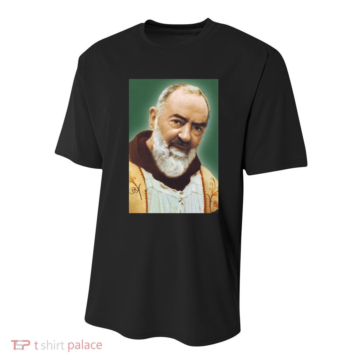 Saint Padre Pio Art Youth Performance Sprint T-Shirt