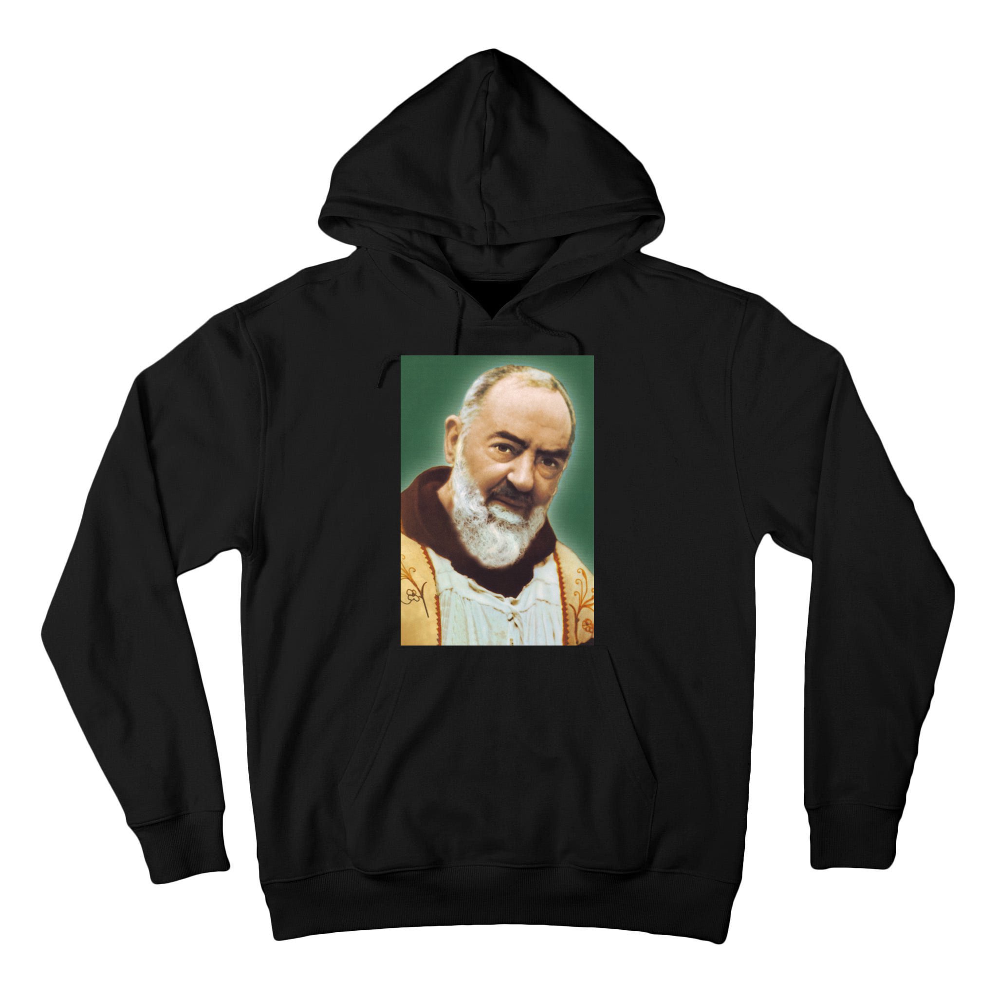 Saint Padre Pio Art Tall Hoodie