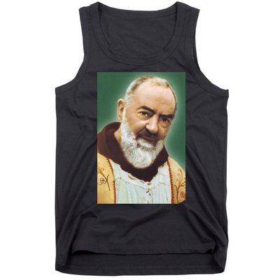 Saint Padre Pio Art Tank Top
