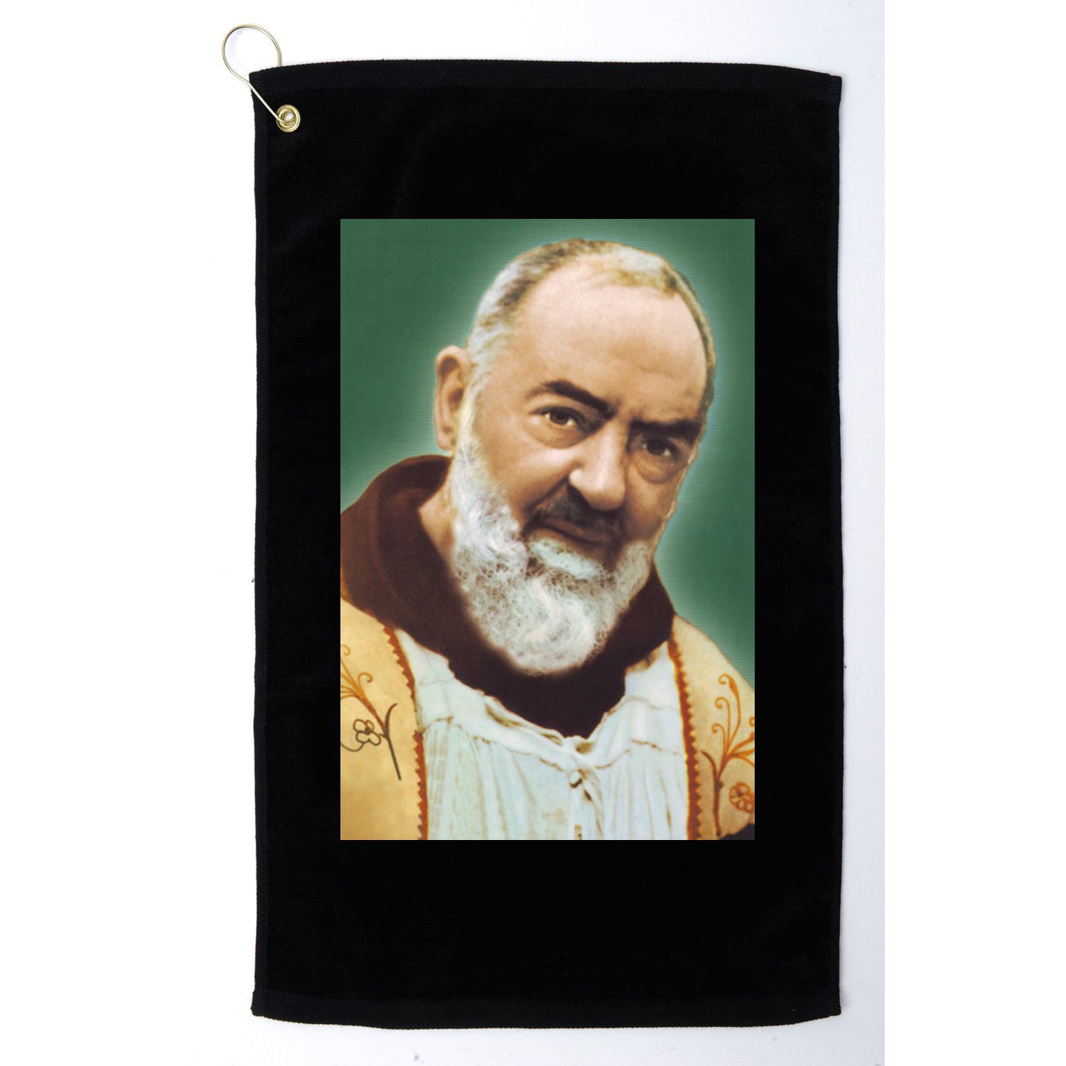 Saint Padre Pio Art Golf Towel