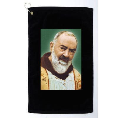 Saint Padre Pio Art Platinum Collection Golf Towel