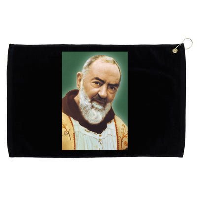 Saint Padre Pio Art Grommeted Golf Towel